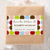 ヴィンテージ1950s水玉模様缶詰/キッチンラベル ラベル (インサイチュ)