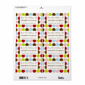 ヴィンテージ1950s水玉模様缶詰/キッチンラベル ラベル (フルシート)