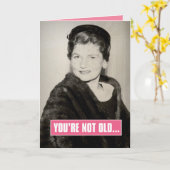 ヴィンテージ1950s誕生日ガール – 29プラス税、SとH カード (黄色い花)