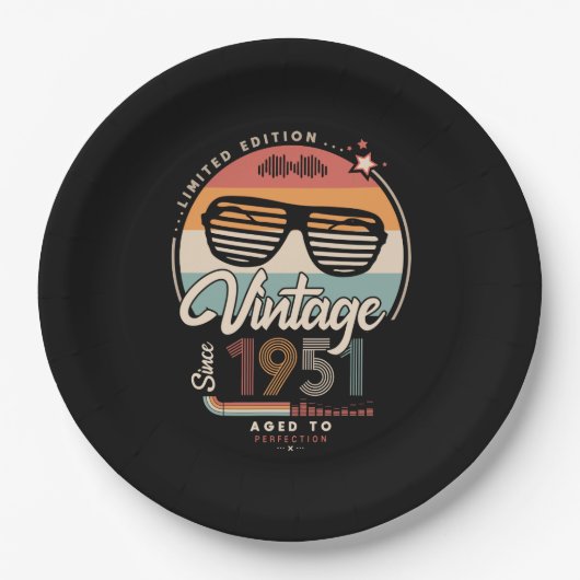 ヴィンテージ1951年以降 ペーパープレート (正面)