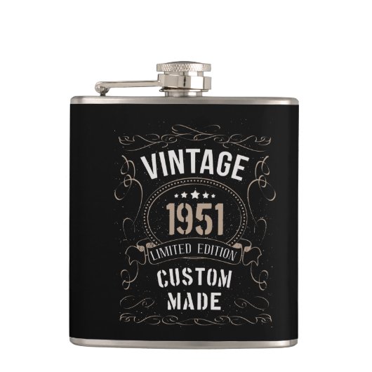 ヴィンテージ1951年限定版カスタム製 フラスク (正面)