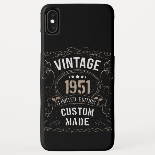ヴィンテージ1951年限定版カスタム製 Case-Mate iPhoneケース (裏面)