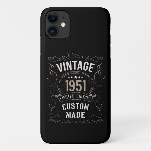 ヴィンテージ1951年限定版カスタム製 Case-Mate iPhoneケース (裏面)