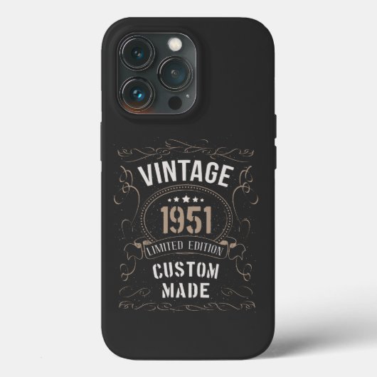 ヴィンテージ1951年限定版カスタム製 Case-Mate iPhoneケース (裏面)