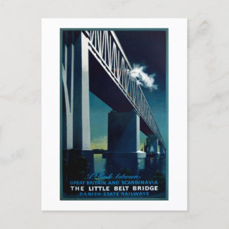 ヴィンテージ1951年Aage Rasmussenデンマークの州鉄道 ポストカード