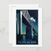 ヴィンテージ1951年Aage Rasmussenデンマークの州鉄道 ポストカード (正面/裏面)