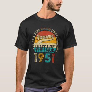 ヴィンテージ1951日71歳71誕生日水 Tシャツ