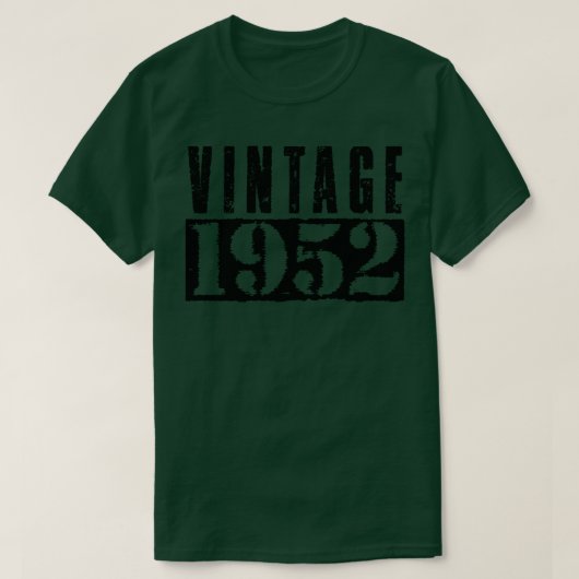 ヴィンテージ1952ヴィンテージブラック文字 Tシャツ (デザイン正面)
