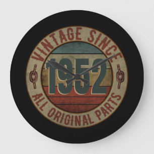 ヴィンテージ1952年以来すべてのオリジナル部品 ラージ壁時計