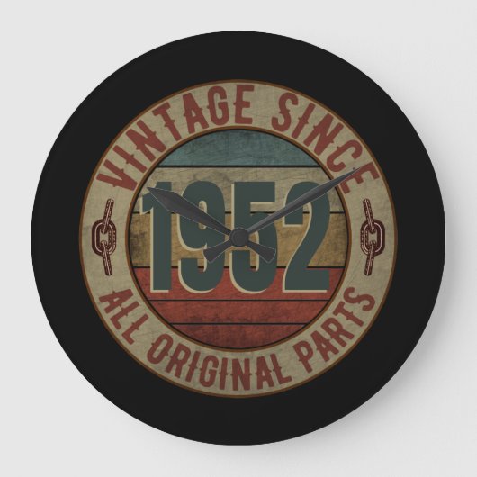 ヴィンテージ1952年以来すべてのオリジナル部品 ラージ壁時計 (正面)