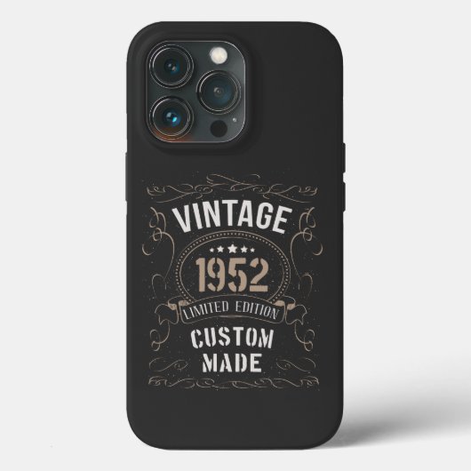 ヴィンテージ1952年限定版カスタム製 Case-Mate iPhoneケース (裏面)