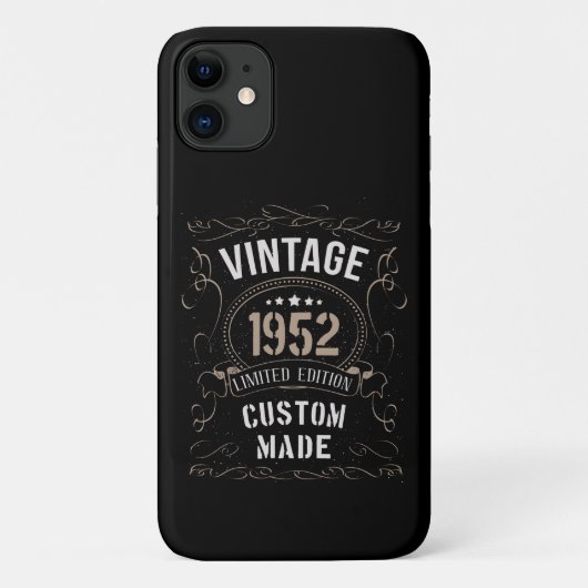 ヴィンテージ1952年限定版カスタム製 Case-Mate iPhoneケース (裏面)