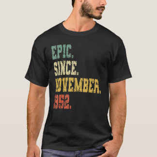 ヴィンテージ1952生まれ年11月男性女性70年 Tシャツ