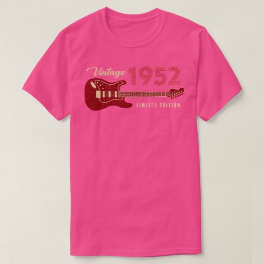 ヴィンテージ1952限定版誕生日 Tシャツ (デザイン正面)