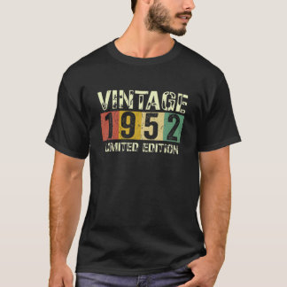 ヴィンテージ1952限定版70th誕生日 tシャツ