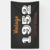 ヴィンテージ1952限定版 74歳誕生日パーティー 横断幕 (縦)