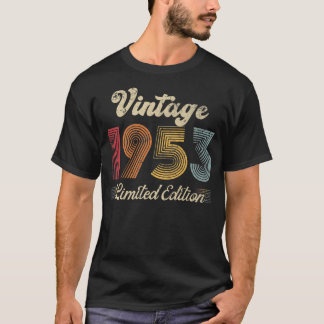 ヴィンテージ1953年レトロ生まれ、1953年誕生日パーティーの男性 Tシャツ