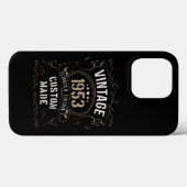 ヴィンテージ1953年限定版カスタム製 Case-Mate iPhoneケース (裏面 (横))