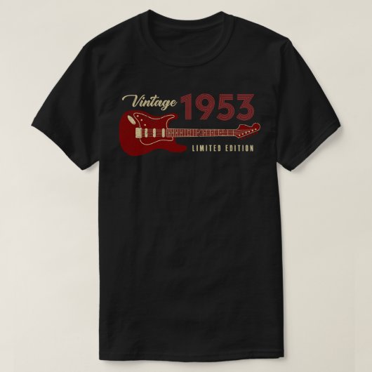 ヴィンテージ1953限定版誕生日 Tシャツ (デザイン正面)