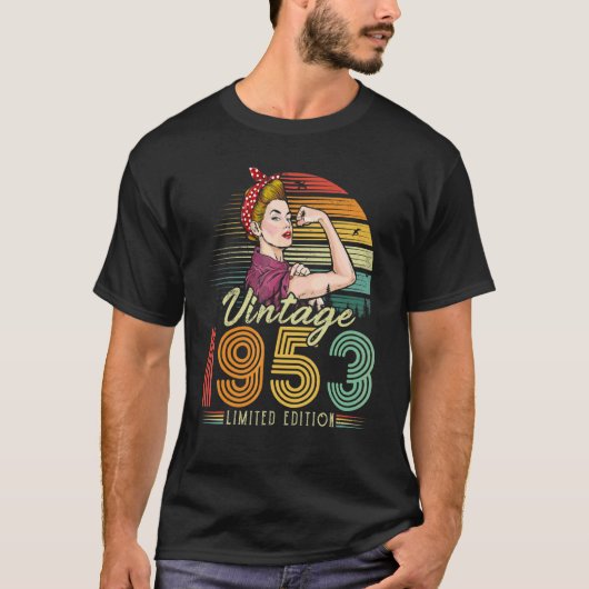 ヴィンテージ1953 1953 69誕生日69歳 Tシャツ (正面)
