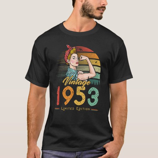 ヴィンテージ1953 1953 69誕生日69歳 Tシャツ (正面)