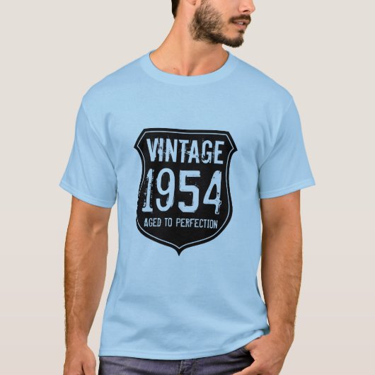 ヴィンテージ1954年から完成度の高いティーシャ男性へツ Tシャツ (正面)