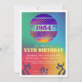 ヴィンテージ1954年70th birthday party 招待状