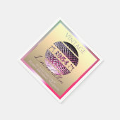 ヴィンテージ1954年70th birthday pink スタンダードカクテルナプキン (角)