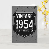 ヴィンテージ1954熟年グリーティングカードメン カード (黄色い花)