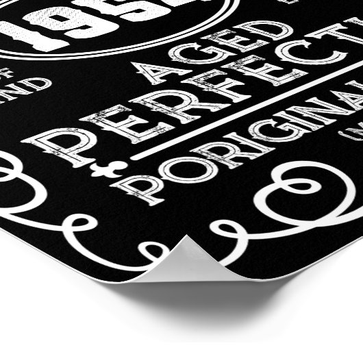 ヴィンテージ1954男の神話レジェンド67誕生日 ポスター (角)