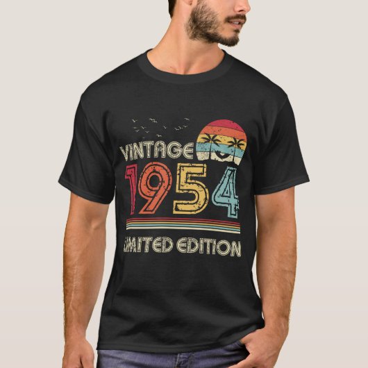 ヴィンテージ1954限定版70誕生日 Tシャツ (正面)