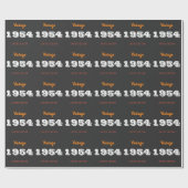 ヴィンテージ1954限定版70th誕生日ギフト ラッピングペーパー (フラット)