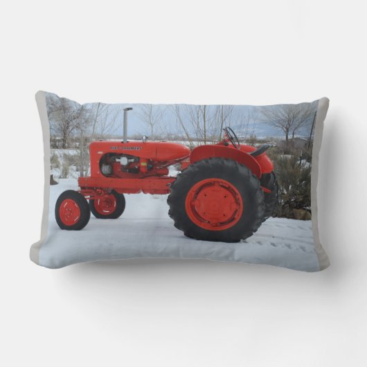 ヴィンテージ1955アリスチャーマーズWD45トラクター枕 ランバークッション (正面)