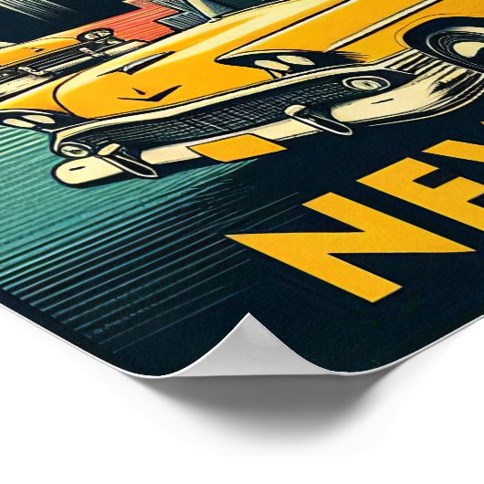 ヴィンテージ1955ニューヨークシティスカイライン ポスター (角)