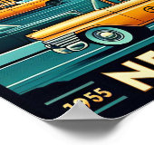 ヴィンテージ1955ニューヨークシティスカイライン ポスター (角)