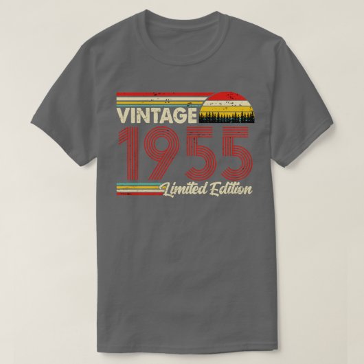 ヴィンテージ1955誕生日Shirt Limited Edition 1955 B Tシャツ (デザイン正面)