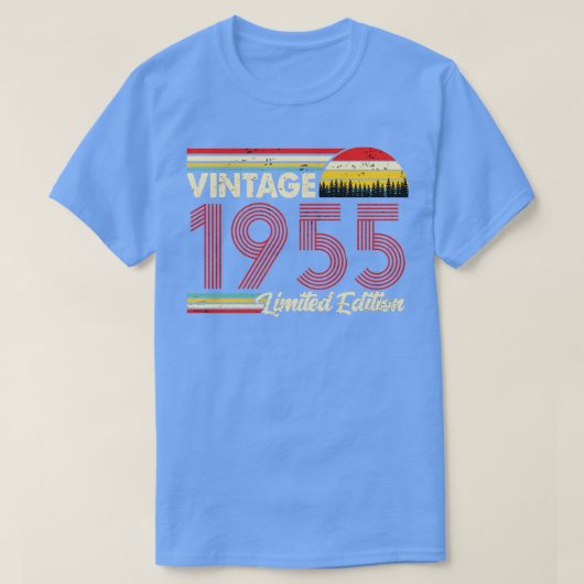 ヴィンテージ1955誕生日Shirt Limited Edition 1955 B Tシャツ (デザイン正面)