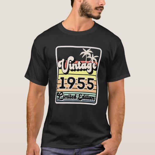 ヴィンテージ1955限定版67th誕生日ギフトme tシャツ (正面)