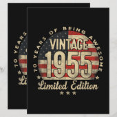 ヴィンテージ1955限定版70歳のギフトUSA (正面/裏面)