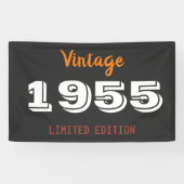 ヴィンテージ1955限定版70歳誕生日パーティー 横断幕 (横)