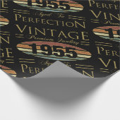 ヴィンテージ1955 70誕生日 ラッピングペーパー (角)