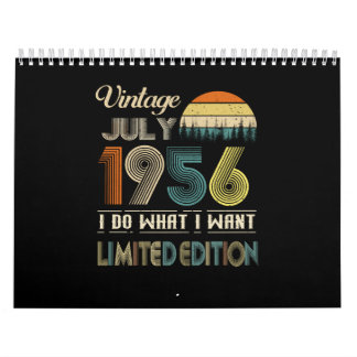 ヴィンテージ1956年7月私が欲しい限定版 カレンダー