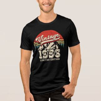 ヴィンテージ1956年 誕生日ギフト レトロ70歳の誕生日 トライブレンドTシャツ