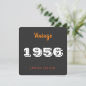 ヴィンテージ1956 - 70歳の誕生日パーティー 招待状 (スタンド正面)