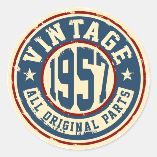 ヴィンテージ1957すべてのオリジナル部品 ラウンドシール (正面)