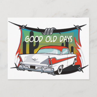 ヴィンテージ1957プリマス ポストカード