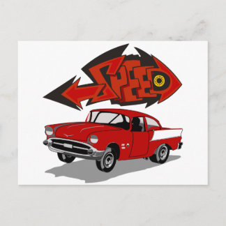ヴィンテージ1957山形、Grafitti文字速度 ポストカード