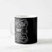 ヴィンテージ1957年レトロクラシック コーヒーマグカップ (正面左)