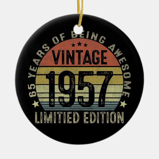 ヴィンテージ1957年限定65年贈答品 セラミックオーナメント (正面)