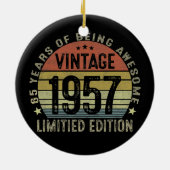 ヴィンテージ1957年限定65年贈答品 セラミックオーナメント (裏面)